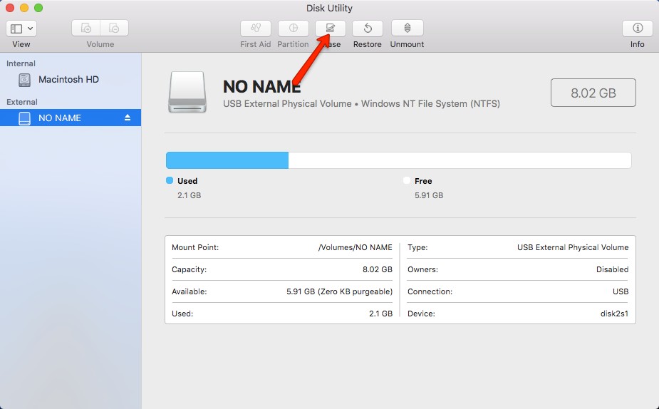format hard drive on mac for windows